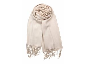 Beige Pashmina Shawl Wrap Scarf - US Wholesale Scarves