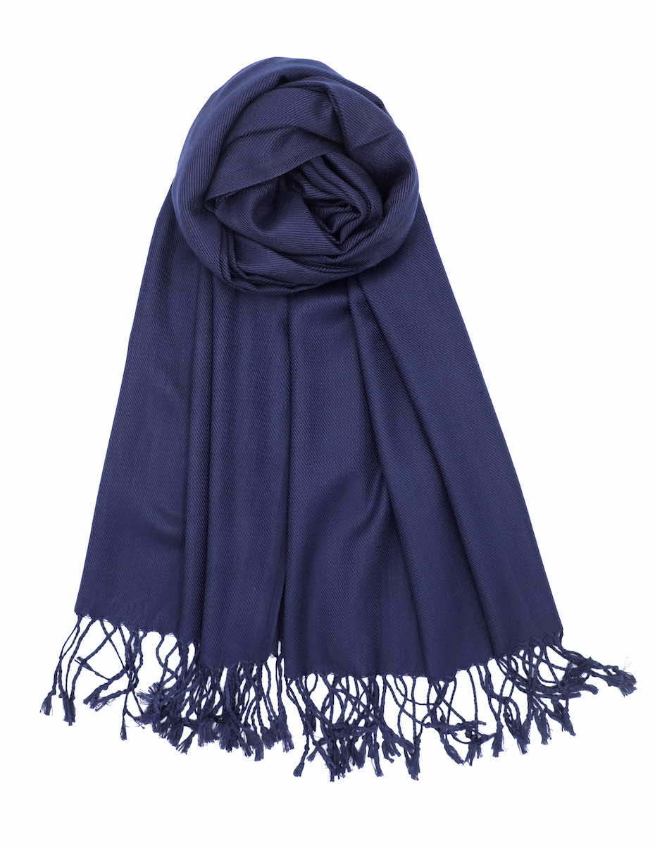 newport navy pashmina scarf