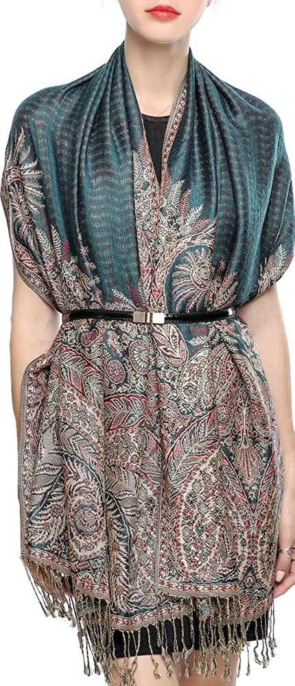 giant paisley rave pashmina festival shawl