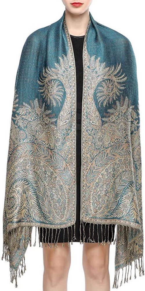 giant paisley rave pashmina festival shawl