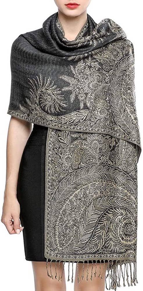 giant paisley rave pashmina festival shawl