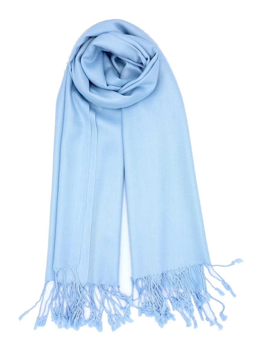 baby blue pashmina scarf-