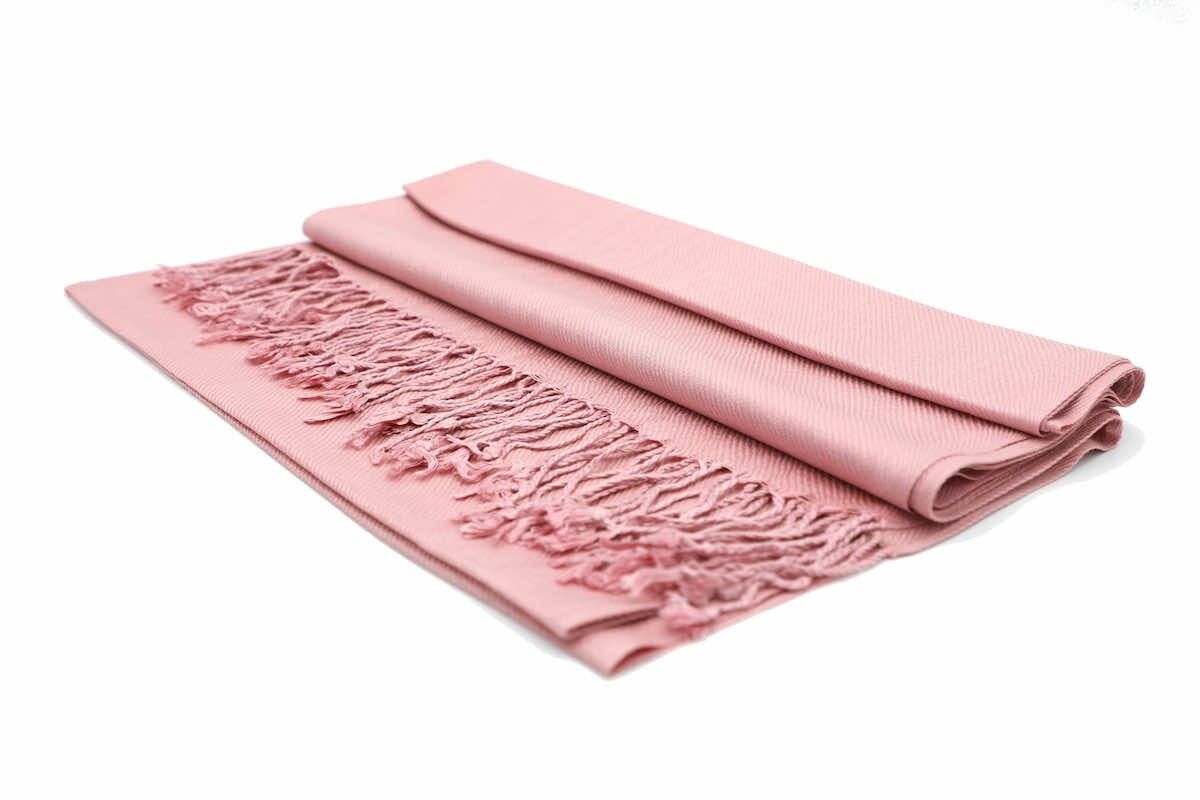 baby pink color scarf image 1