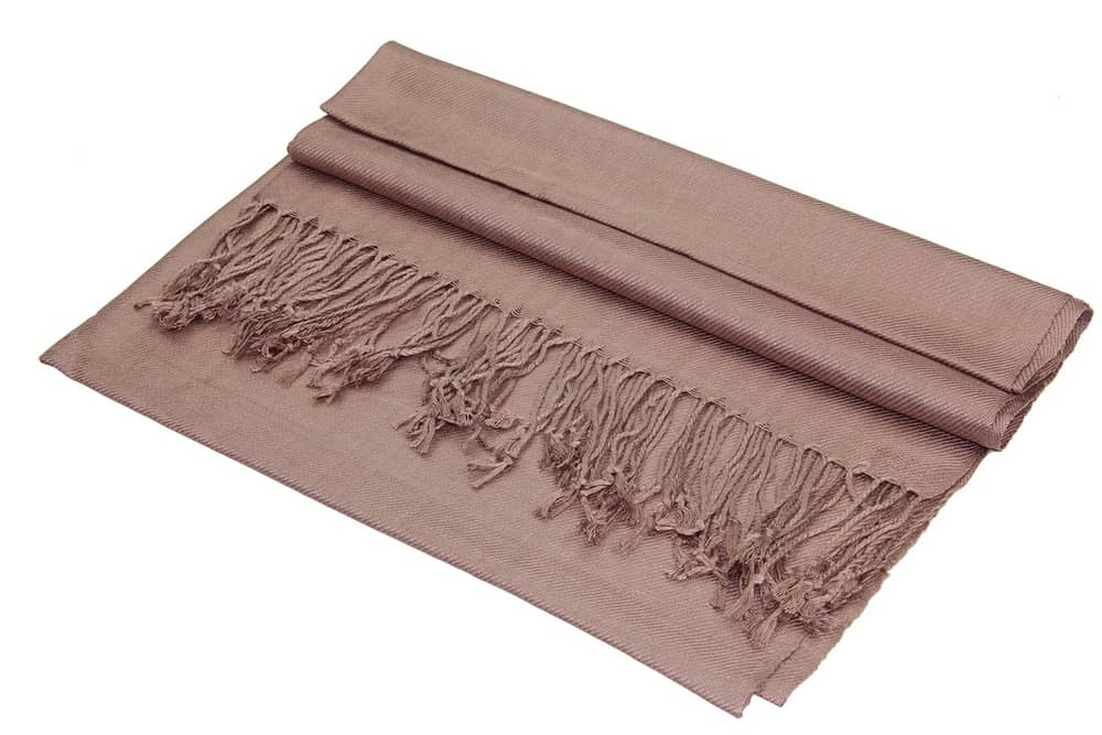 large lightweight solid color camel brown pashmina shawl wrap scarf - 28" width x 78" length with fringes