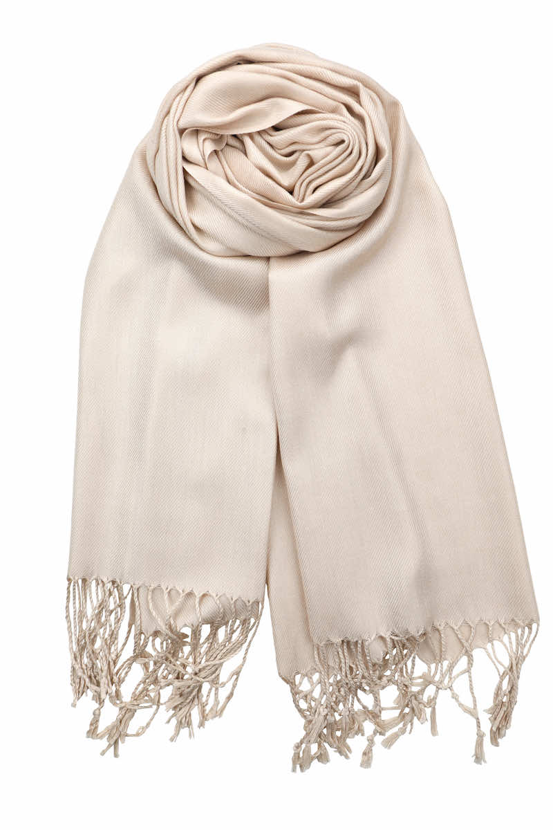 beige pashmina shawl wrap
