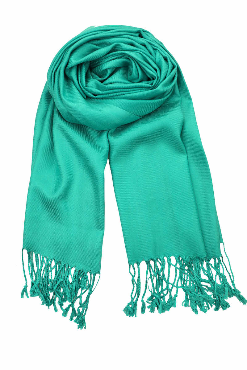 light sea green pashmina scarf
