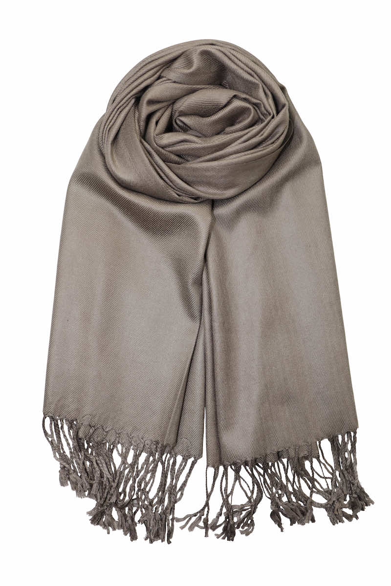 taupe pashmina scarf