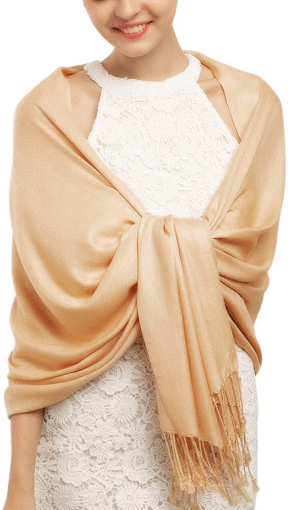 pashmina as bridesmaids shawl