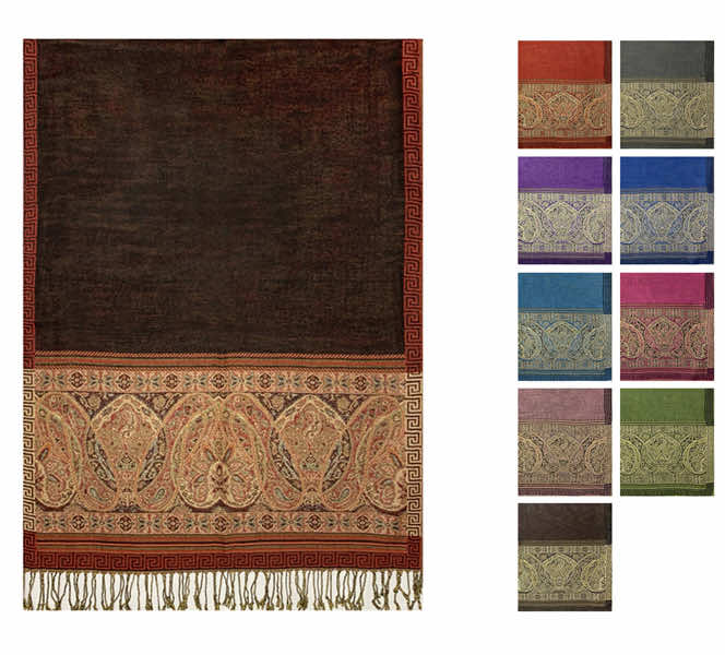 12 pack exotic Indian pashmina shawl scarf M43