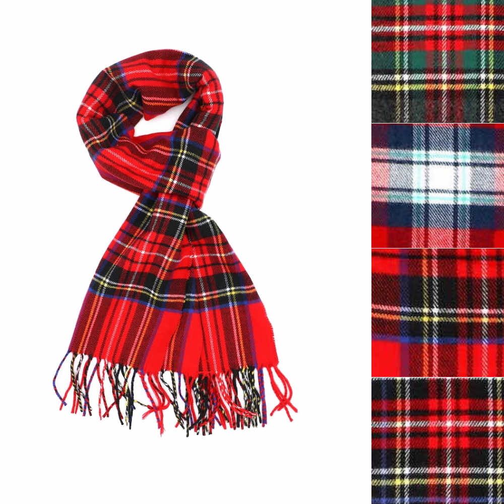 cashmere feel tartan scarf 17 by dozen